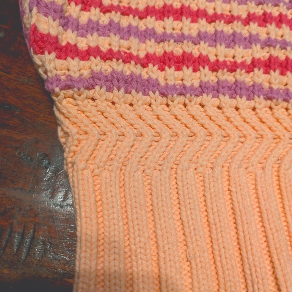 &merci Striped Knit Sleeveless Sweater L - Picture 12 of 14